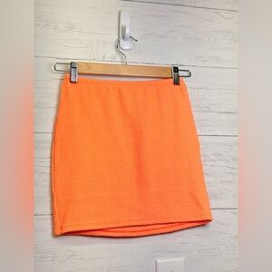 1/2 or S/m Good American Orange Mini Pencil Skirt Casual Resort Wear
